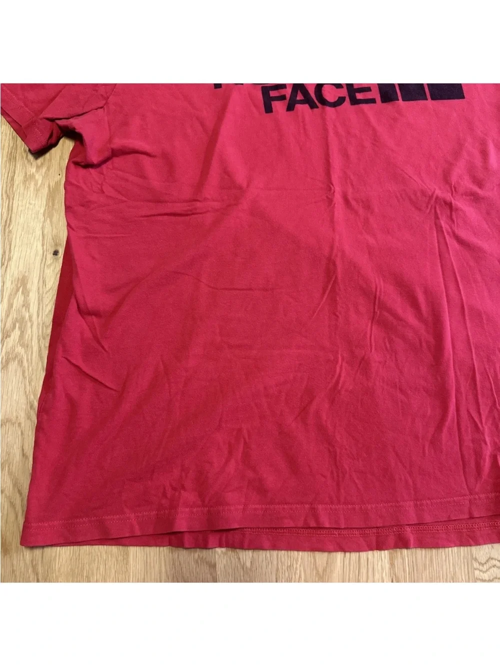 Men’s Northface Red Black Short Sleeve Cotton T Shirt XL